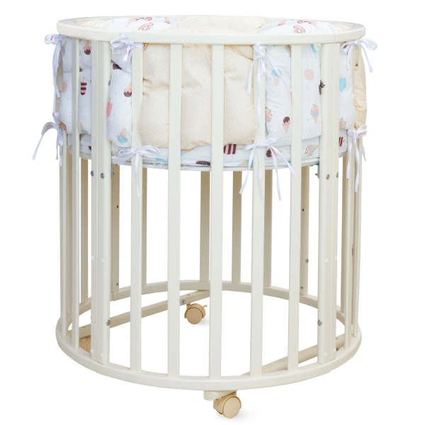 Кроватка-трансформер Incanto 9 в 1 Северная звезда слоновая кость 01-05574 - фото 3