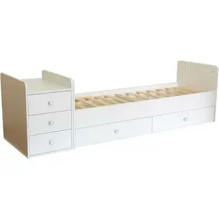 Кроватка-трансформер Фея 1100 (Белый)