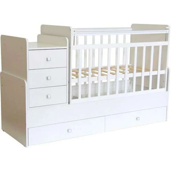 Кроватка-трансформер Фея 1100 (Белый)