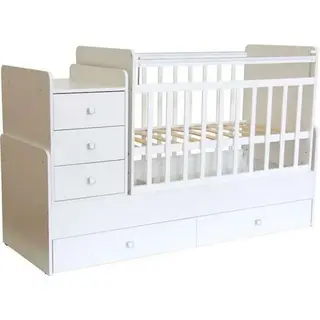 Кроватка-трансформер Фея 1100 (Белый)