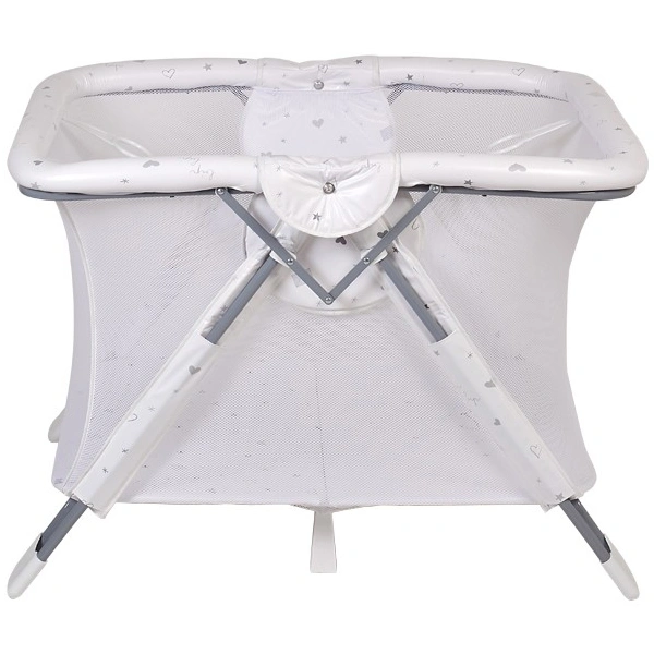 Манеж Polini kids Comfort French Teddy Белый/серый - фото 2