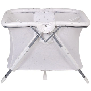 Манеж Polini kids Comfort French Teddy Белый/серый