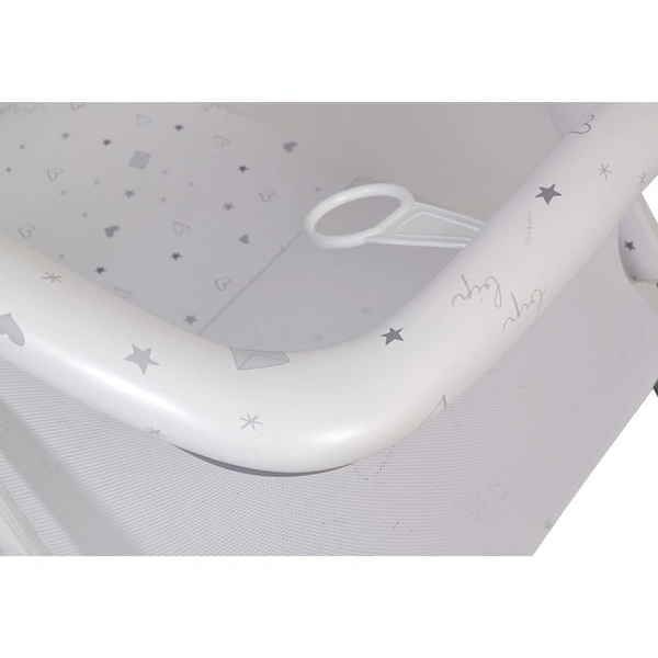 Манеж Polini kids Comfort French Teddy Белый/серый - фото 5