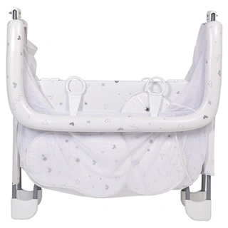 Манеж Polini kids Comfort French Teddy Белый/серый