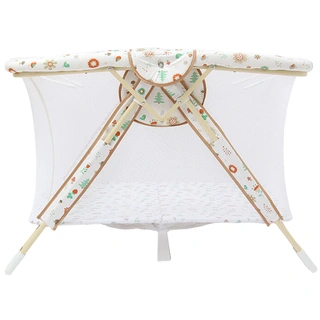 Манеж Фея Книжка Лесные друзья Бежевый