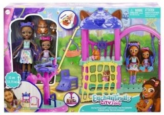 Кукла-модель Enchantimals Семья белок HHC16, 15 см, мультиколор 