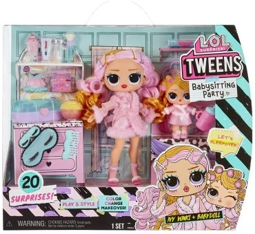 Кукла LOL Tweens Babysitting Sleepover Party 6060012, 18 см 