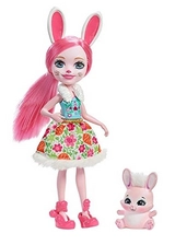 Кукла Mattel Enchantimals Кроля Бри с питомцем зайчиком Твист FXM73  - фото 2