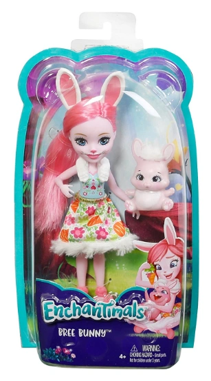 Кукла Mattel Enchantimals Кроля Бри с питомцем зайчиком Твист FXM73  - фото 4