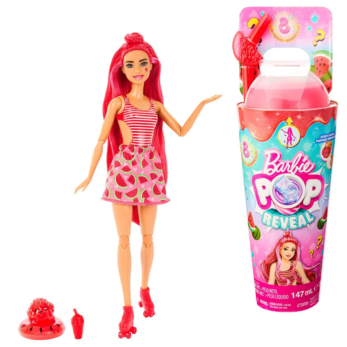 Кукла Barbie Pop! Reveal  серии Juicy Fruit - Арбуз HNW430  - фото 2