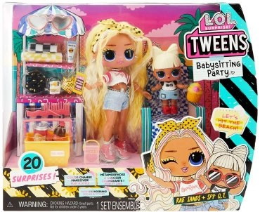 Кукла L.O.L. Surprise! Tweens Babysitting Beach Party 6060011, 17 см 