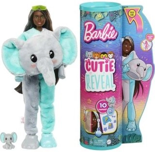 Кукла-модель Barbie Cutie Reveal Jungle Elephant 05773579, 30 см 