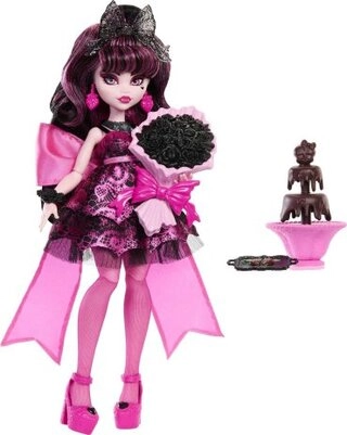 Кукла коллекционная Monster High Draculaura D1101, 26 см аксессуары в комплекте 