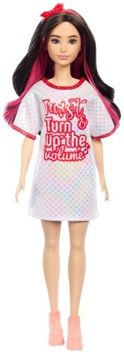 Barbie Fashionistas. Барби в сетчатом платье HRH120, 29 см 