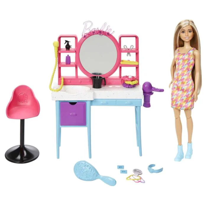 Игровой набор Barbie Hairplay&nbsp;Салон Красоты HKV000  - фото 4