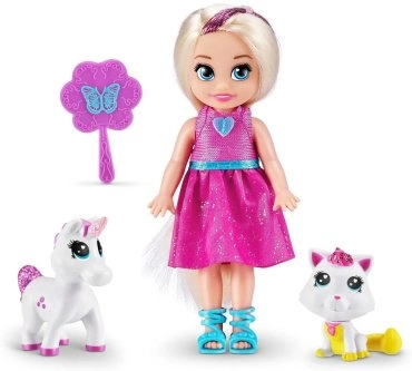 Кукла-модель Sparkle Girlz Принцесса с блестящим животным 100522/2, 12 см 