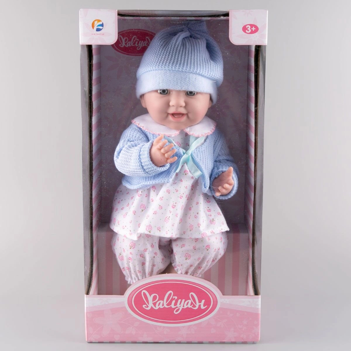 Кукла-пупс Kaifan Toys  в голубой шапочке 66845B  39см 