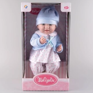 Кукла-пупс Kaifan Toys  в голубой шапочке 66845B  39см 