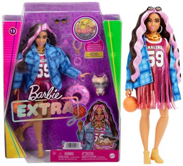 Кукла-модель Barbie Экстра HDJ46 BRB, 29 см, мультиколор 