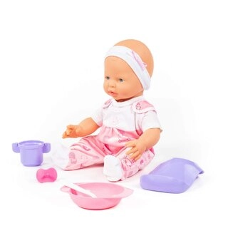 Кукла Полесье Пупс Весёлый с соской и набором для кормления 35см 86754 