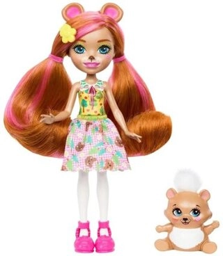 Кукла-модель Enchantimals БЭИР И ТРЭЙЛ HTP81, 20 см 