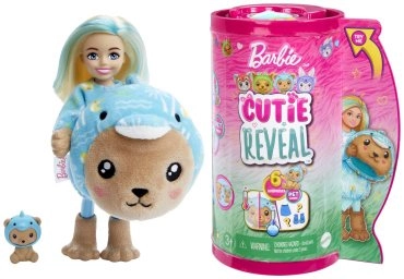 Кукла-модель Barbie Cutie Reveal. Игровой набор Челси Дельфин Тедди HRK300, 14 см 