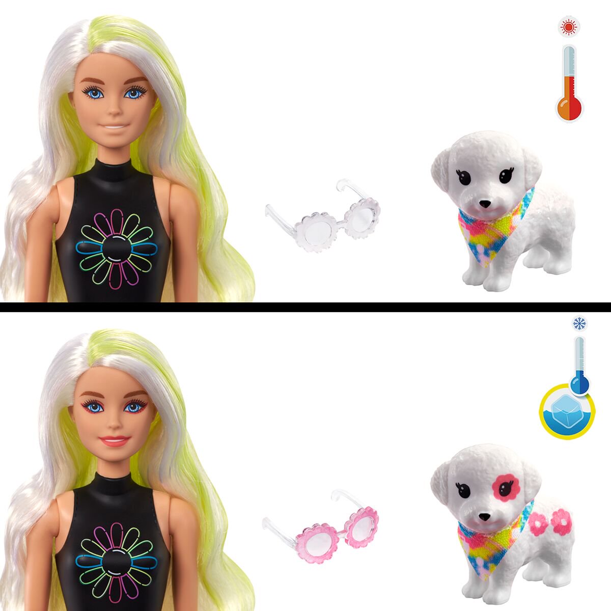 Кукла Barbie Color Reveal Кукла с желтыми прядями  HCD25/HCD26 