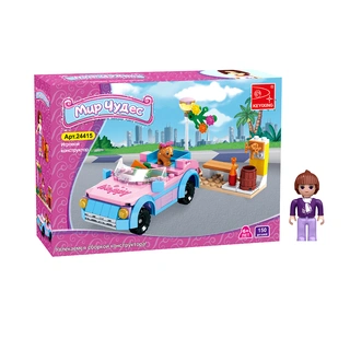 Игровой конструктор Keyixing 24415 МИР ЧУДЕС (150 деталей в наборе) Мир Чудес Веселая поездка (24415) / 145 деталей