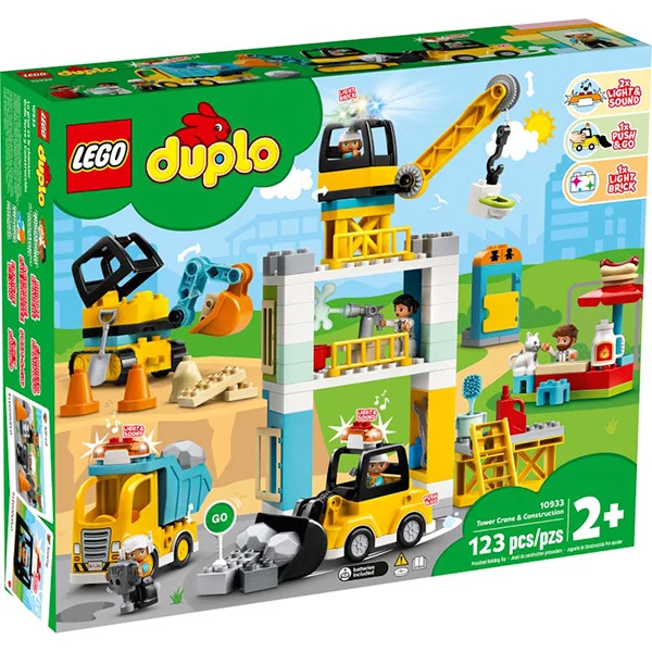 Конструктор Lego Башенный кран на стройке Duplo 10933