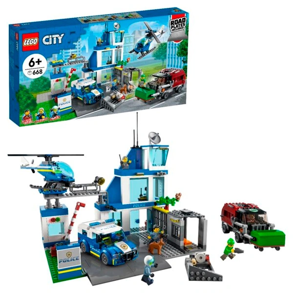 Конструктор LEGO Полицейский участок CITY 60316 / 668 деталей - фото 2