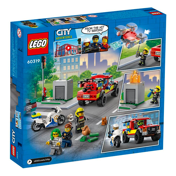 Конструктор Lego Пожарная бригада и полицейская погоня CITY 60319