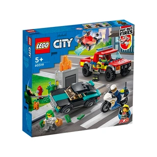 Конструктор LEGO Пожарная бригада и полицейская погоня CITY 60319 / 295 деталей