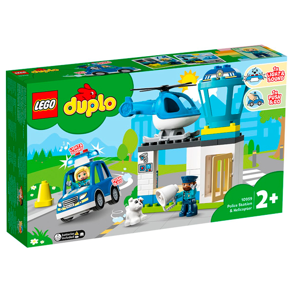 Конструктор Lego Полицейский участок и вертолёт Duplo (10959)