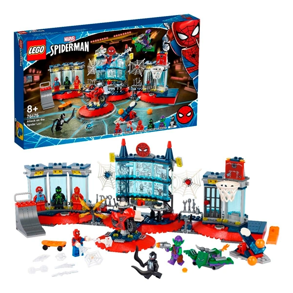 Конструктор LEGO Marvel Нападение на мастерскую паука Super Heroes (76175) / 466 деталей - фото 4