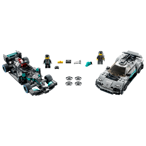 Конструктор LEGO Speed Champions 76909 Mercedes AMG F1 W12 E Performance и Mercedes-AMG Project One / 564 детали