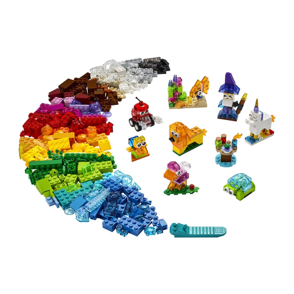 Конструктор LEGO Classic Прозрачные кубики (11013) / 500 деталей - фото 2