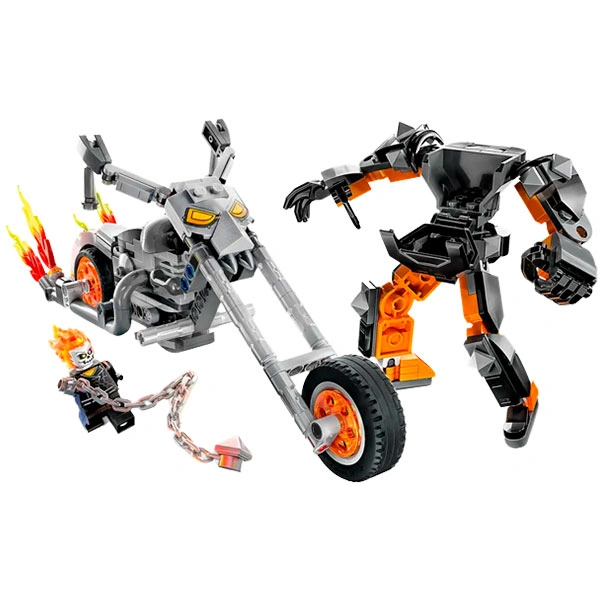 Конструктор LEGO Призрачный гонщик: мех и мотоцикл Super Heroes (76245) / 264 детали - фото 3