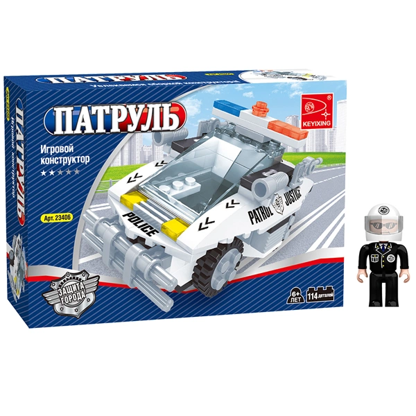 Игровой конструктор Keyixing Патруль (23406) / 114 детали