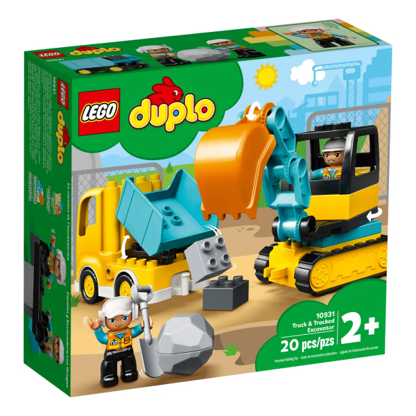 Конструктор LEGO DUPLO Грузовик и гусеничный экскаватор (10931) / 20 деталей