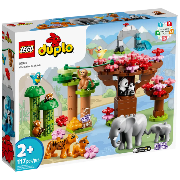 Конструктор LEGO DUPLO Town Дикие животные Азии (10974) / 117 деталей