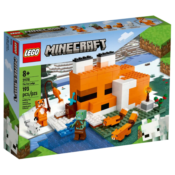 Конструктор Lego Minecraft Лисья хижина (21178)