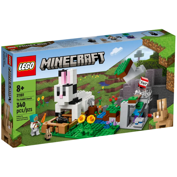 LEGO  конструкторы Minecraft  Қоян ранчосы (21181) / 340 деталь