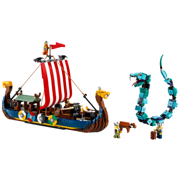 Конструктор LEGO Creator Корабль викингов и Мидгардский змей (31132) / 1191 деталь