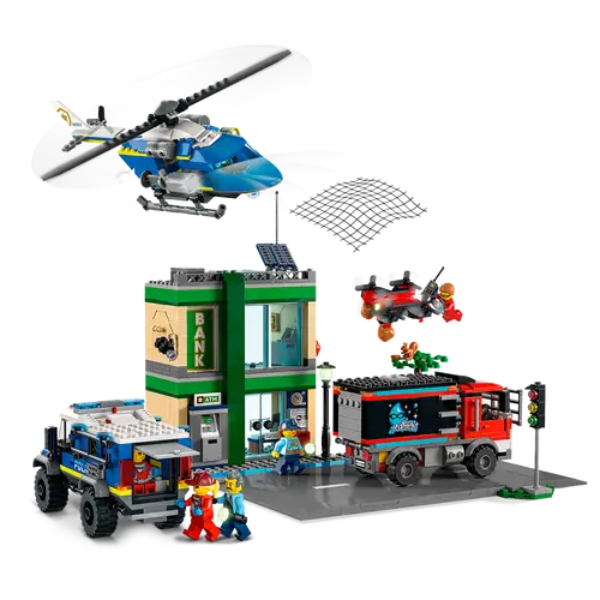 Конструктор LEGO City Полицейская погоняв банке (60317) / 915 деталей