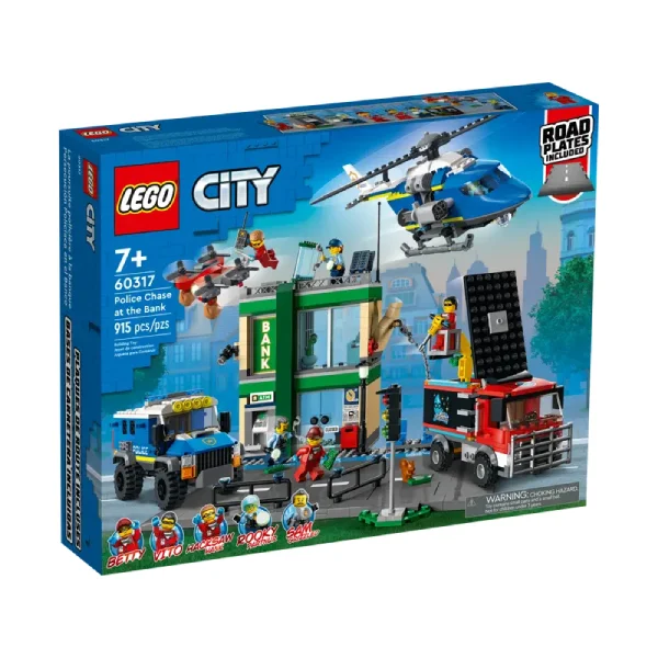 Конструктор LEGO City Полицейская погоняв банке (60317) / 915 деталей - фото 9