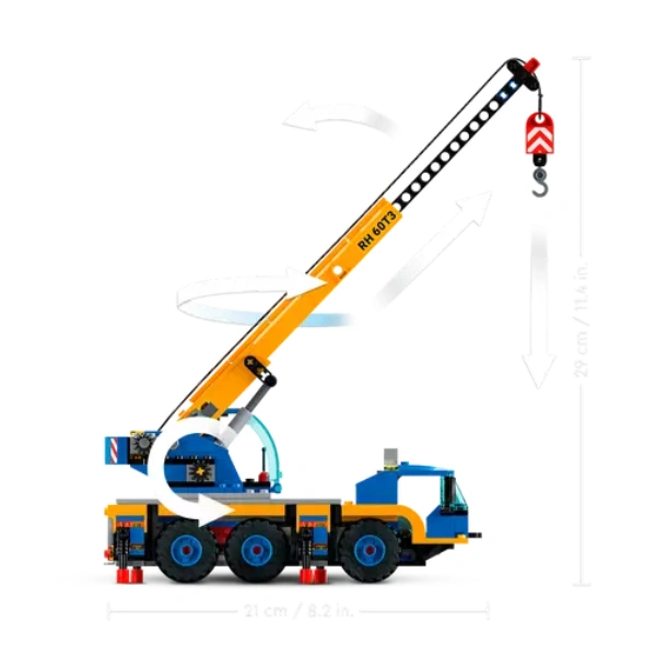 Конструктор LEGO City Мобильный кран (60324) / 340 деталей - фото 4