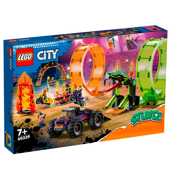 LEGO  конструкторы City Stuntz Каскадерлік аренаның Қос ілмегі ( 60339) / 598 деталь