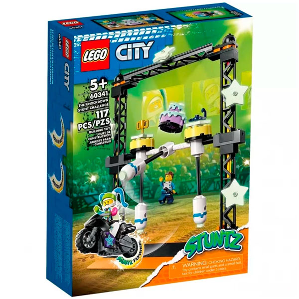 LEGO  конструкторы City Stuntz  «Нокдаун» каскадерлік тапсырма  (60341) / 117 деталь