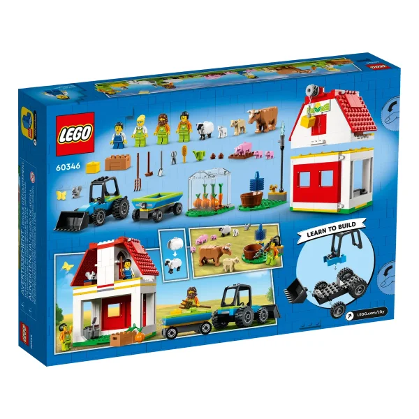 LEGO  конструкторы City Farm Фермадағы және қорадағы жануарлар  (60346) / 230 деталь - фото 8