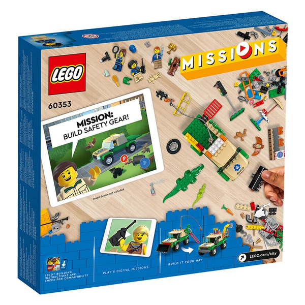 LEGO  конструкторы City Missions Жабайы жануарларды құтқару миссиялары  (60353) / 246 деталь